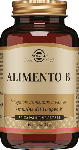 SOLGAR ALIMENTO B 50 CAPSULE VEGETALI FLACONE da 24g - maxifarmacia.it