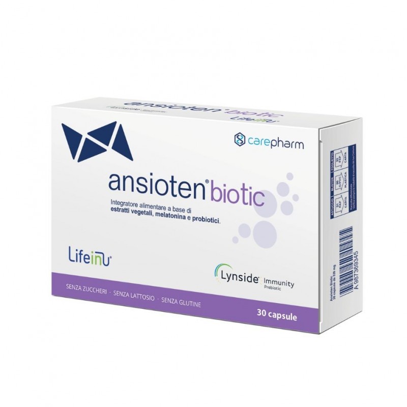 ANSIOTEN BIOTIC 30 CAPSULE SENZA ZUCCHERI GLUTINE E LATTOSIO - maxifarmacia.it