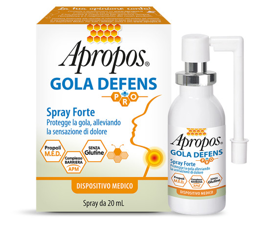 APROPOS GOLA DEFENS PRO SPRAY FORTE 20 ML - maxifarmacia.it