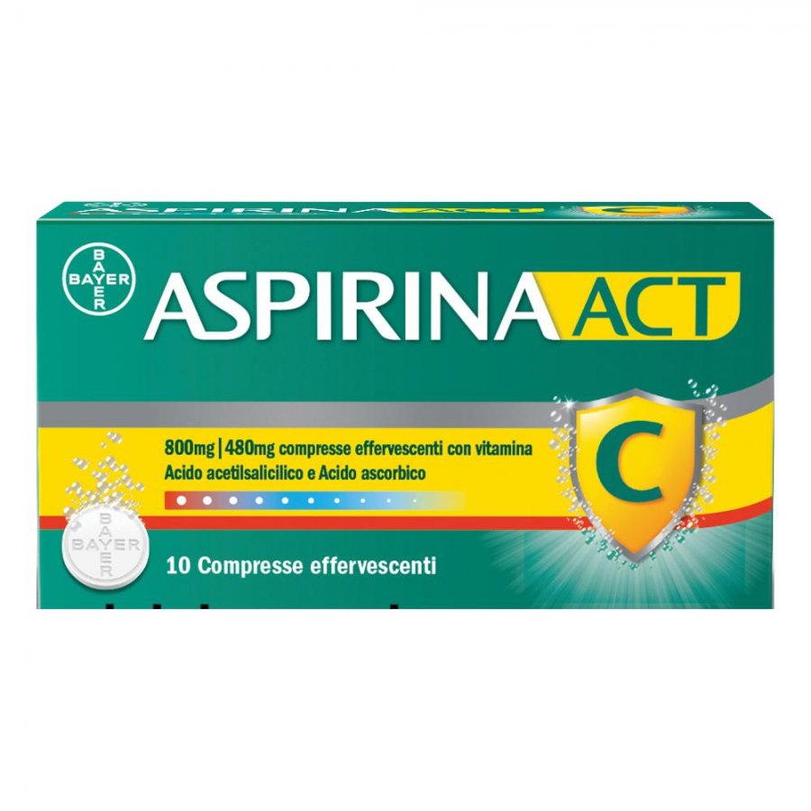 ASPIRINAACT*10CPR EFF800+480MG - maxifarmacia.it