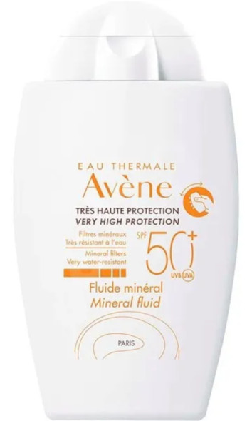 AVENE SOLARE FLUIDO MINERALE SPF50+ 40 ML - maxifarmacia.it