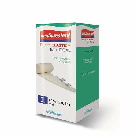 MEDIPRESTERIL IDEAL BENDA ELASTICA COMPRESSIONE MODERATA M4,5X10CM TESI - maxifarmacia.it