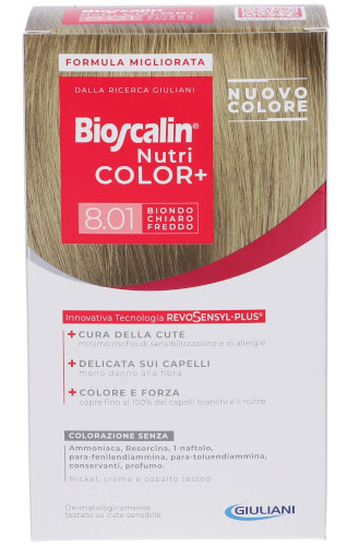 BIOSCALIN NUTRI COLOR+ BIONDO CHIARO FREDDO  8.01 - maxifarmacia.it