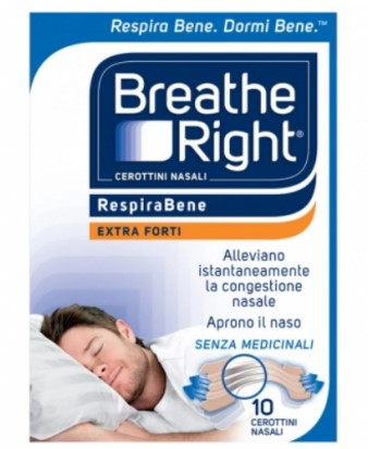 CEROTTI NASALI BREATHE RIGHT EXTRA FORTE 10 PEZZI - maxifarmacia.it