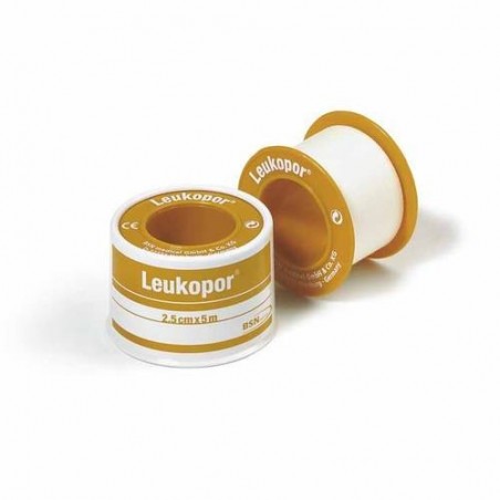 LEUKOPOR CEROTTO IN ROCCHETTO IPOALLERGENICO TNT BIANCO 2,5X500 CM - maxifarmacia.it