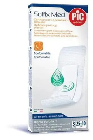 PIC SOFFIX MED 3 CEROTTI IN TNT 25X10 CM - maxifarmacia.it