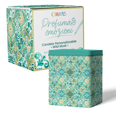 COLORS CANDELA PERSONALIZZABILE  WILD MUSK SOTTOBOSCO 220g - maxifarmacia.it