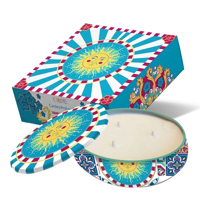 COLORS CANDELA VANILLA SUNSHINE VANIGLIA 400g - maxifarmacia.it