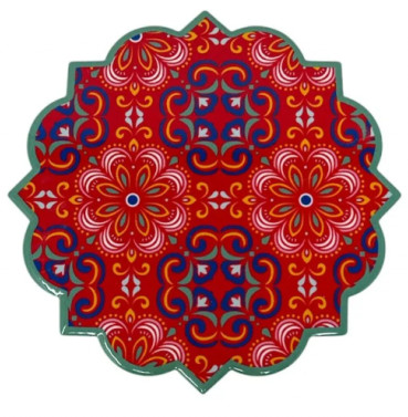 COLORS SOTTOTUTTO IN CERAMICA RED FLOWER - maxifarmacia.it