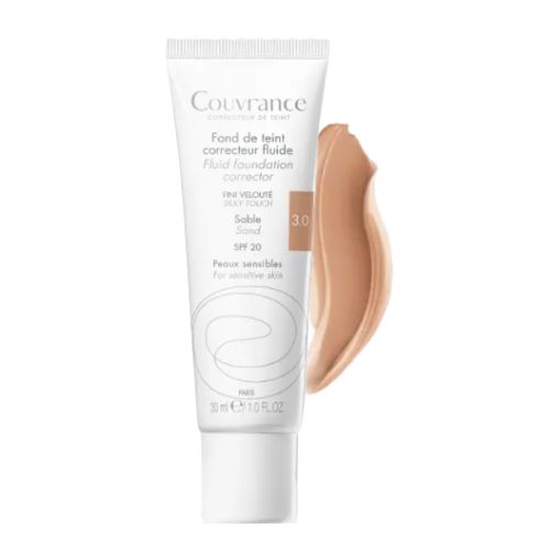 AVENE COUVRANCE FONDOTINTA CORRETTORE FLUIDO 3.0 SABBIA 30 ML - maxifarmacia.it