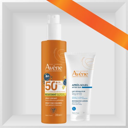 AVENE SOLARE SPRAY BAMBINO SPF50+  DA 200 ML + OMAGGIO LOZIONE RISTRUTTURANTE DOPOSOLE DA 50 ML - maxifarmacia.it
