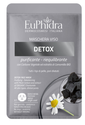 EUPHIDRA MASCHERA VISO IN TESSUTO DETOX - maxifarmacia.it