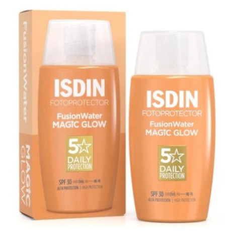 ISDIN FOTOPROTECTOR VISO FUSION WATER MAGIC GLOW SPF50 DA 50 ML - maxifarmacia.it