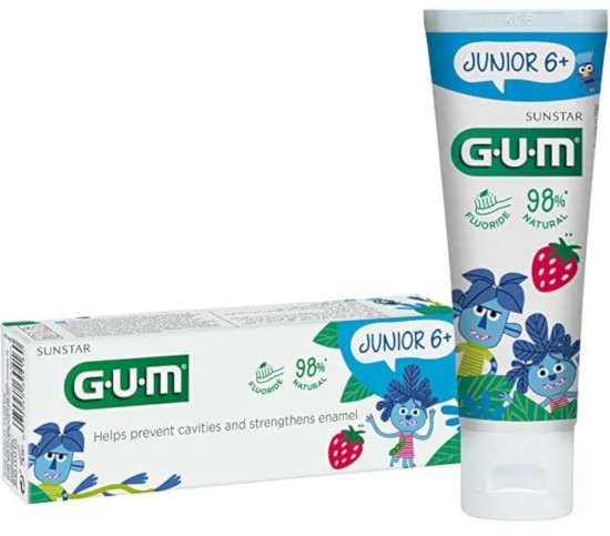 GUM JUNIOR 6+ DENTIFRICIO 50 ML - maxifarmacia.it