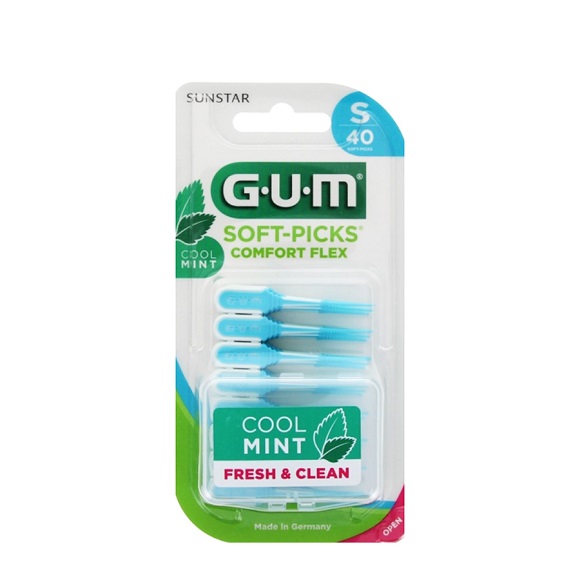 GUM SOFT PICK COMFORT FLEX COOL MINT SMALL SCOVOLINI 40 PEZZI - maxifarmacia.it
