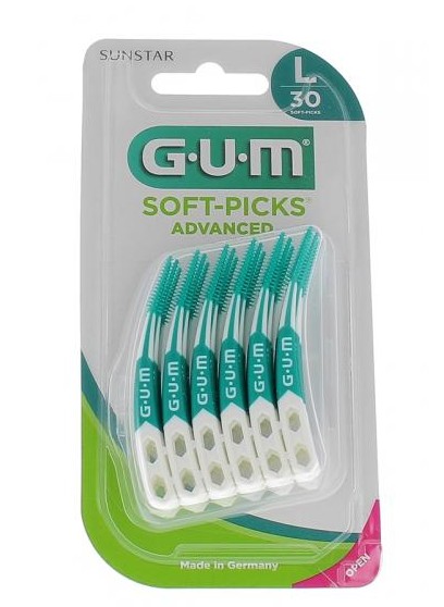 GUM SOFTPICKS ADVANCE 30 SCOVOLINI LARGE - maxifarmacia.it