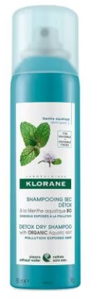 KLORANE SHAMPOO SECCO DETOX ALLA MENTA ACQUATICA BIO 150 ML - maxifarmacia.it
