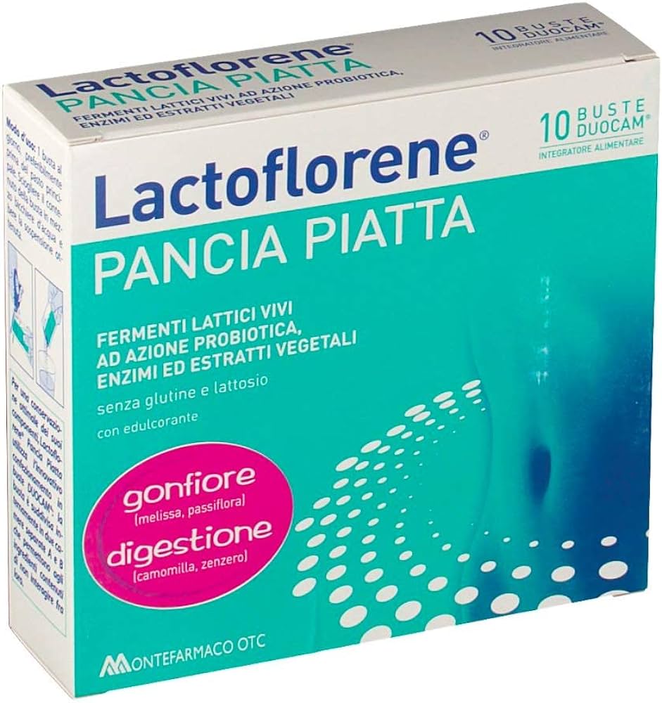 LACTOFLORENE PANCIA PIATTA 10 BUSTINE DUOCAM - maxifarmacia.it
