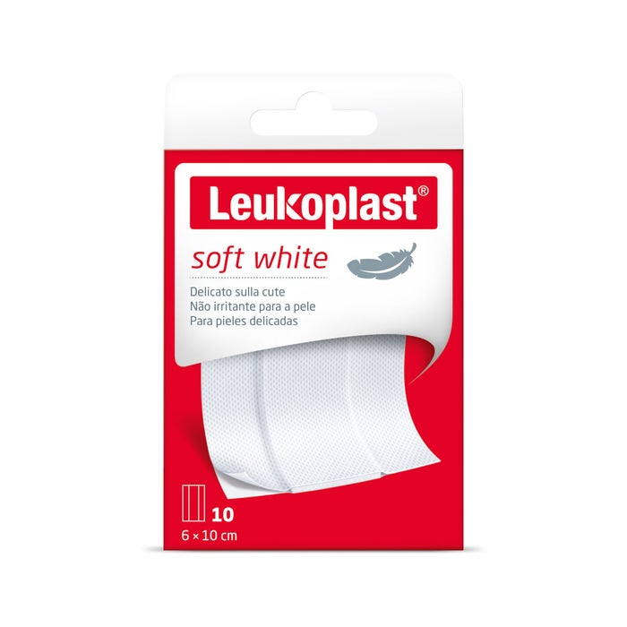 LEUKOPLAST SOFT WHITE 10 CEROTTI 100 X 6 CM - maxifarmacia.it