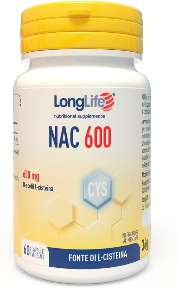 LONGLIFE NAC 600MG 60 CAPSULE - maxifarmacia.it