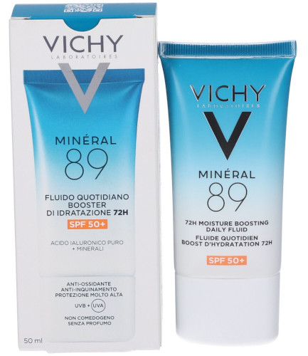 VICHY MINERAL 89 FLUIDO QUOTIDIANO BOOSTER UV SPF50+ 50 ML - maxifarmacia.it