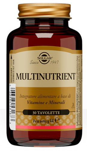SOLGAR MULTINUTRIENT da 30 TAVOLETTE - maxifarmacia.it