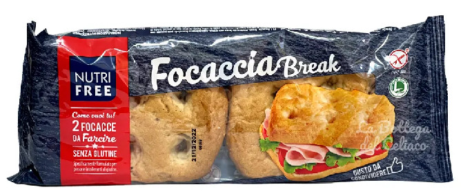 NUTRIFREE FOCACCIA BREAK 2 PEZZI DA 85 G - maxifarmacia.it