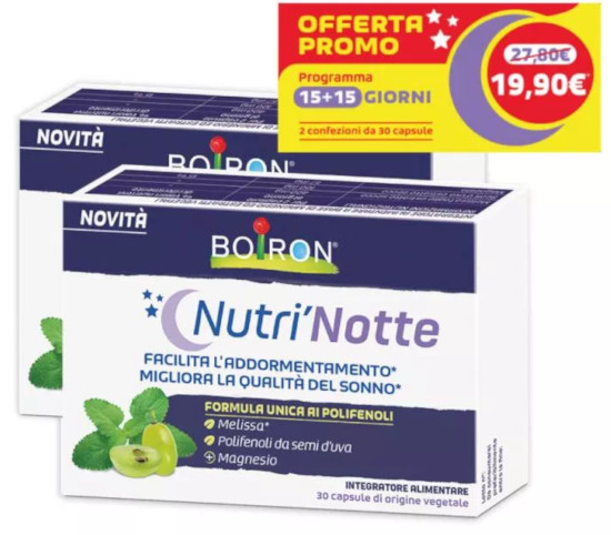 NUTRINOTTE BIPACK DA 15 + 15 CAPSULE VEGETALI - maxifarmacia.it