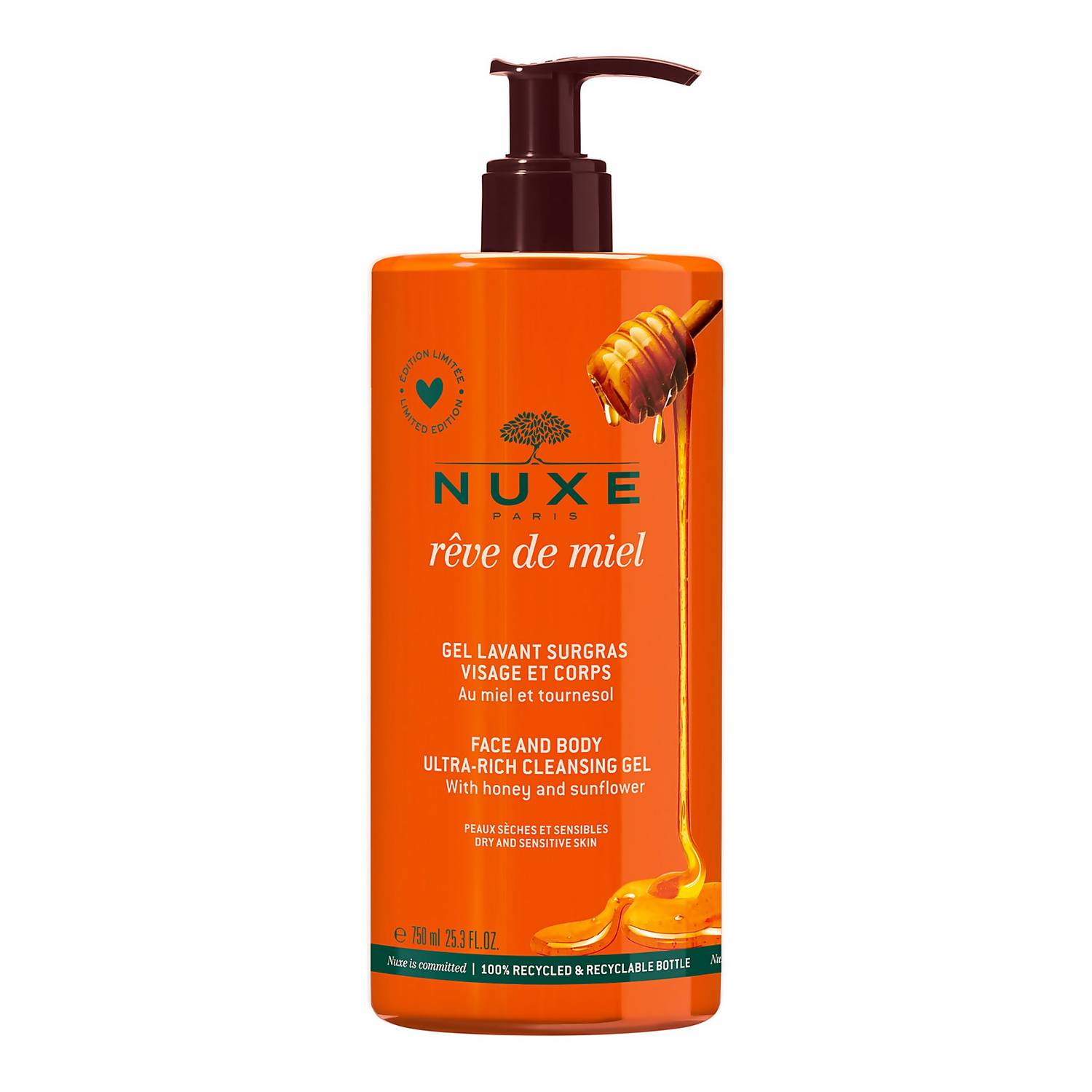 NUXE REVE DE MIEL GEL DOCCIA LAVANTE DETERGENTE 750ml - maxifarmacia.it