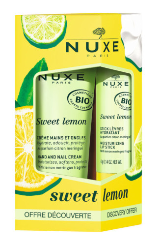 NUXE SWEET LEMON KIT STICK LABBRA 4G + CREMA MANI 30 ML - maxifarmacia.it