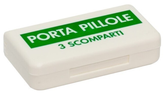 PORTAPILLOLE 3 SCOMPARTI - maxifarmacia.it