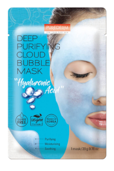 PUREDERM MASCHERA BUBBLE PURIFICANTE ALL'ACIDO IALURONICO - maxifarmacia.it