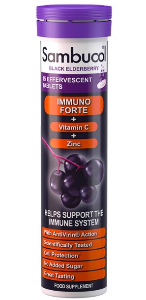 SAMBUCOL EFFERVESCENTE 15 COMPRESSE - maxifarmacia.it