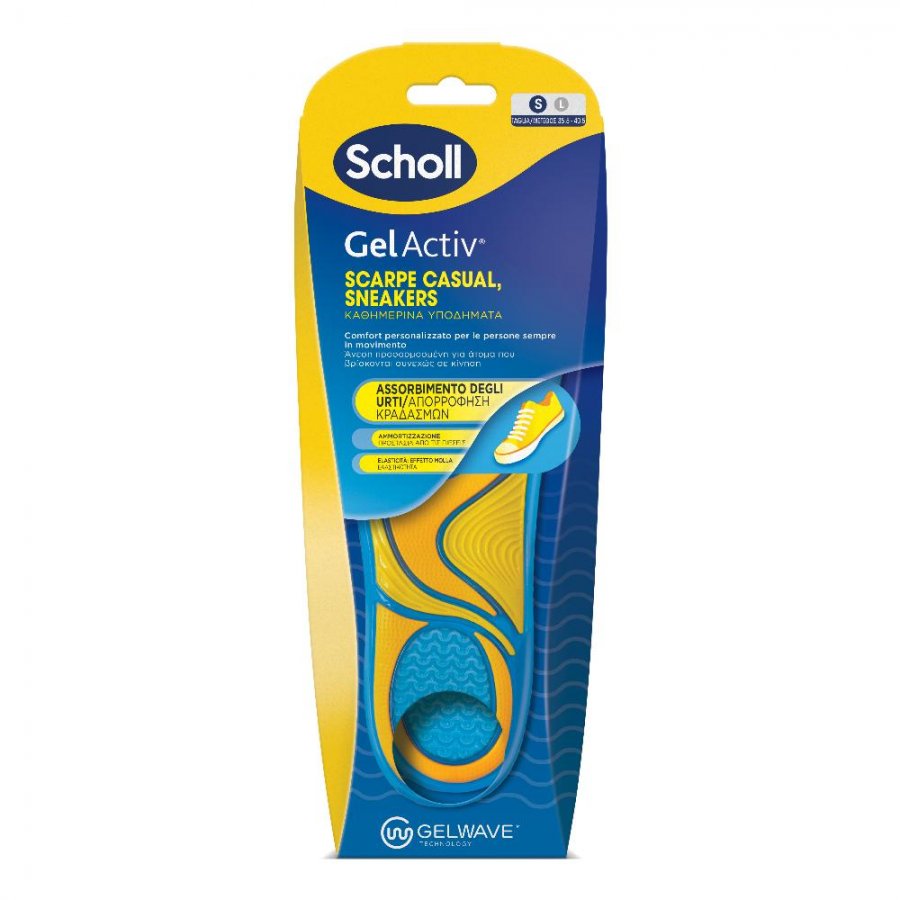 SCHOLL-GEL ACTIV-1-PPAIO-DI-SOLETTE-PER-SCARPE-CASUAL-,-SNEACKER-TG.-S
