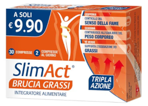 SLIM ACT BRUCIA GRASSI 30 COMPRESSE - maxifarmacia.it