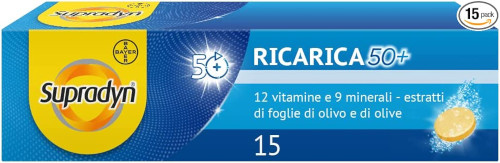 SUPRADYN RICARICA 50+ INTEGRATORE da 15 COMPRESSE EFFERVESCENTI - maxifarmacia.it