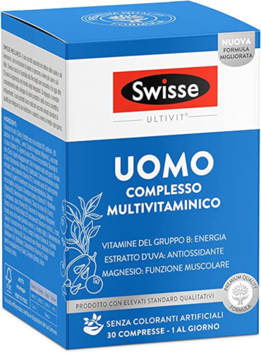 SWISSE MULTIVITAMINICO UOMO INTEGRATORE da 30 COMPRESSE - maxifarmacia.it