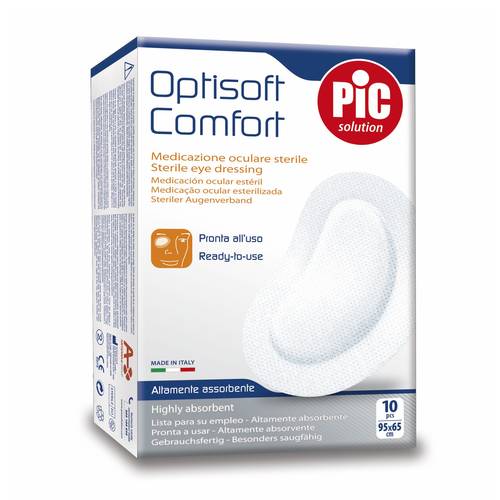 PIC OPTISOFT 10 TAMPONI OCULARI STERILI ADESIVI IN TNT - maxifarmacia.it