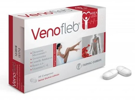 VENOFLEB 30 COMPRESSE SENZA GLUTINE SENZA LATTOSIO - maxifarmacia.it