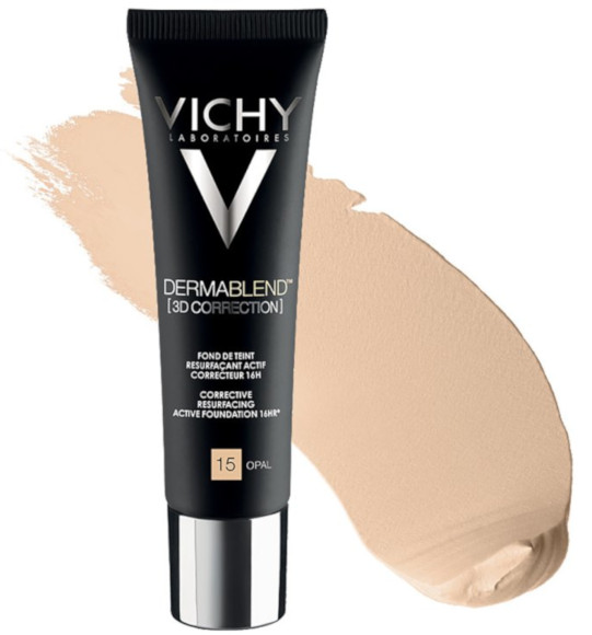 VICHY DERMABLEND 3D CORRECTION FONDOTINTA LEVIGANTE 15 OPAL 30ml - maxifarmacia.it