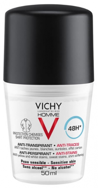 VICHY HOMME DEODORANTE ROLL-ON ANTI-TRACCE 48H 50ml - maxifarmacia.it