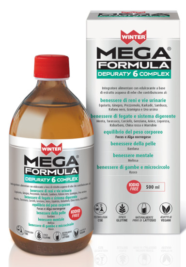 WINTER MEGA FORMULA DEPURATY 6 COMPLEX 500 ML - maxifarmacia.it