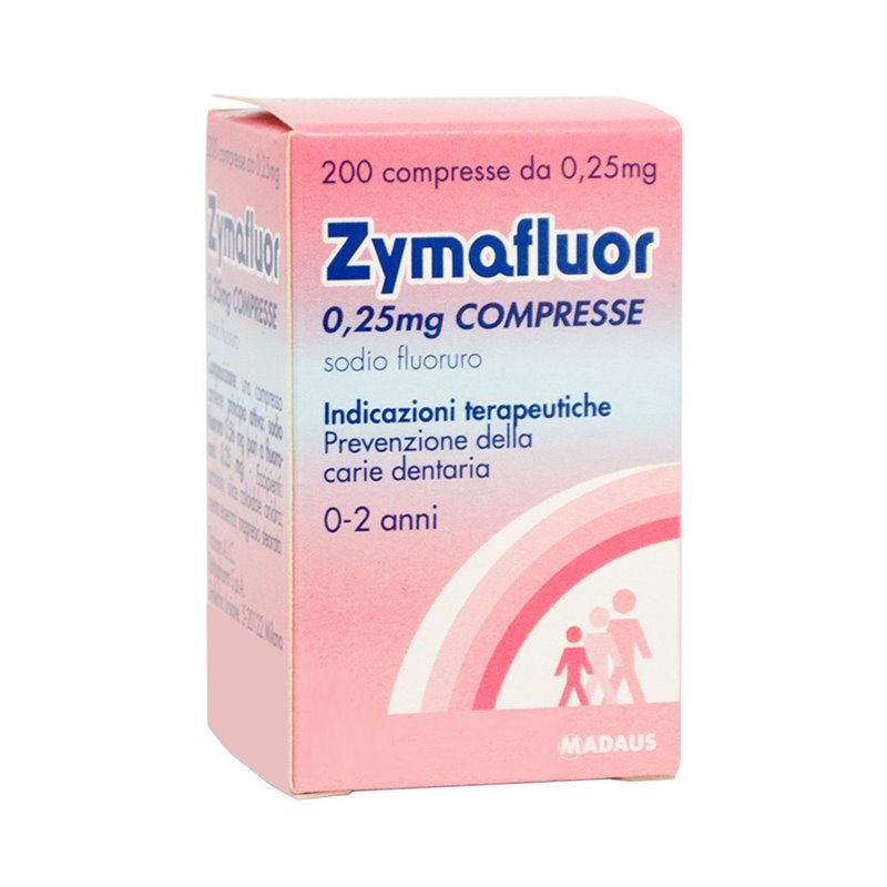 ZYMAFLUOR*200CPR 0,25MG - maxifarmacia.it
