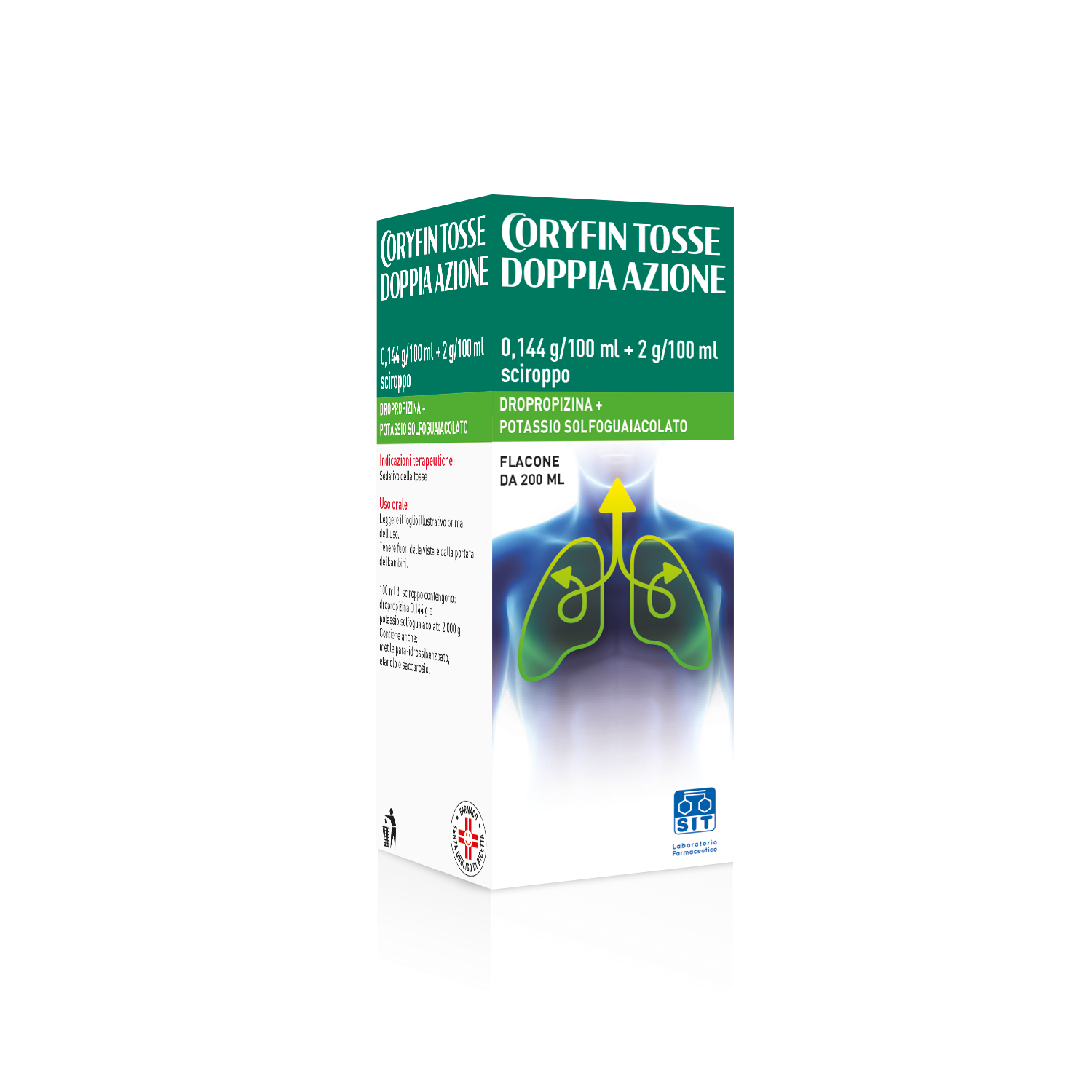 CORYFIN TOSSE DOPPIA AZ*200ML - maxifarmacia.it