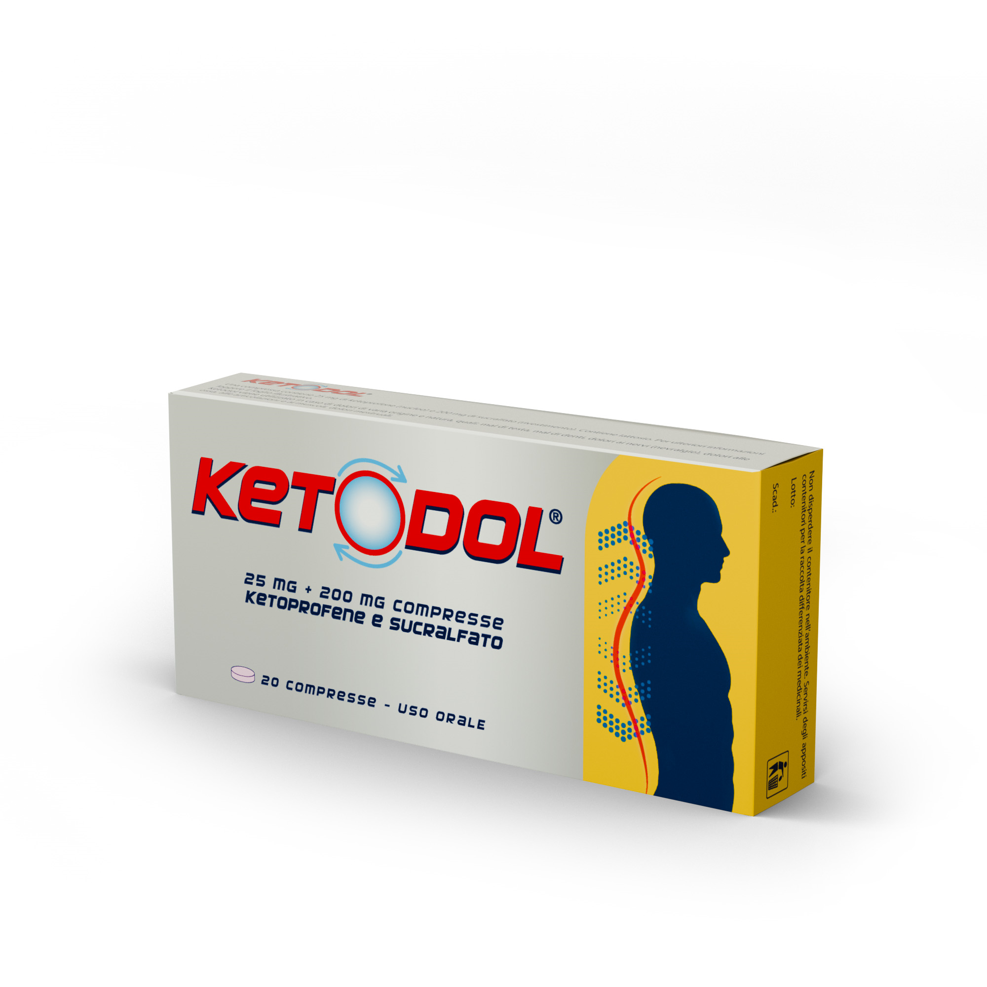 KETODOL*20CPR 25MG+200MG - maxifarmacia.it