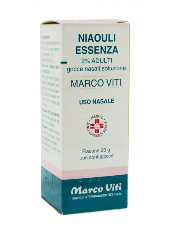 NIAOULI ESSENZA MV*2% GTT 20G - maxifarmacia.it