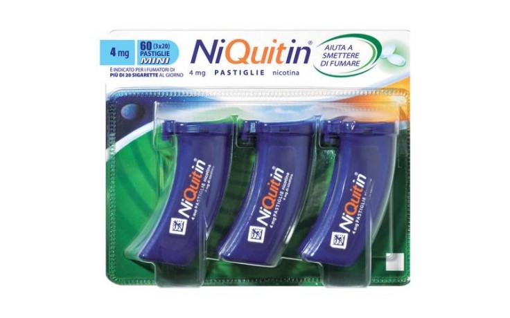 NIQUITIN*60PASTL 4MG MENTA FL - maxifarmacia.it