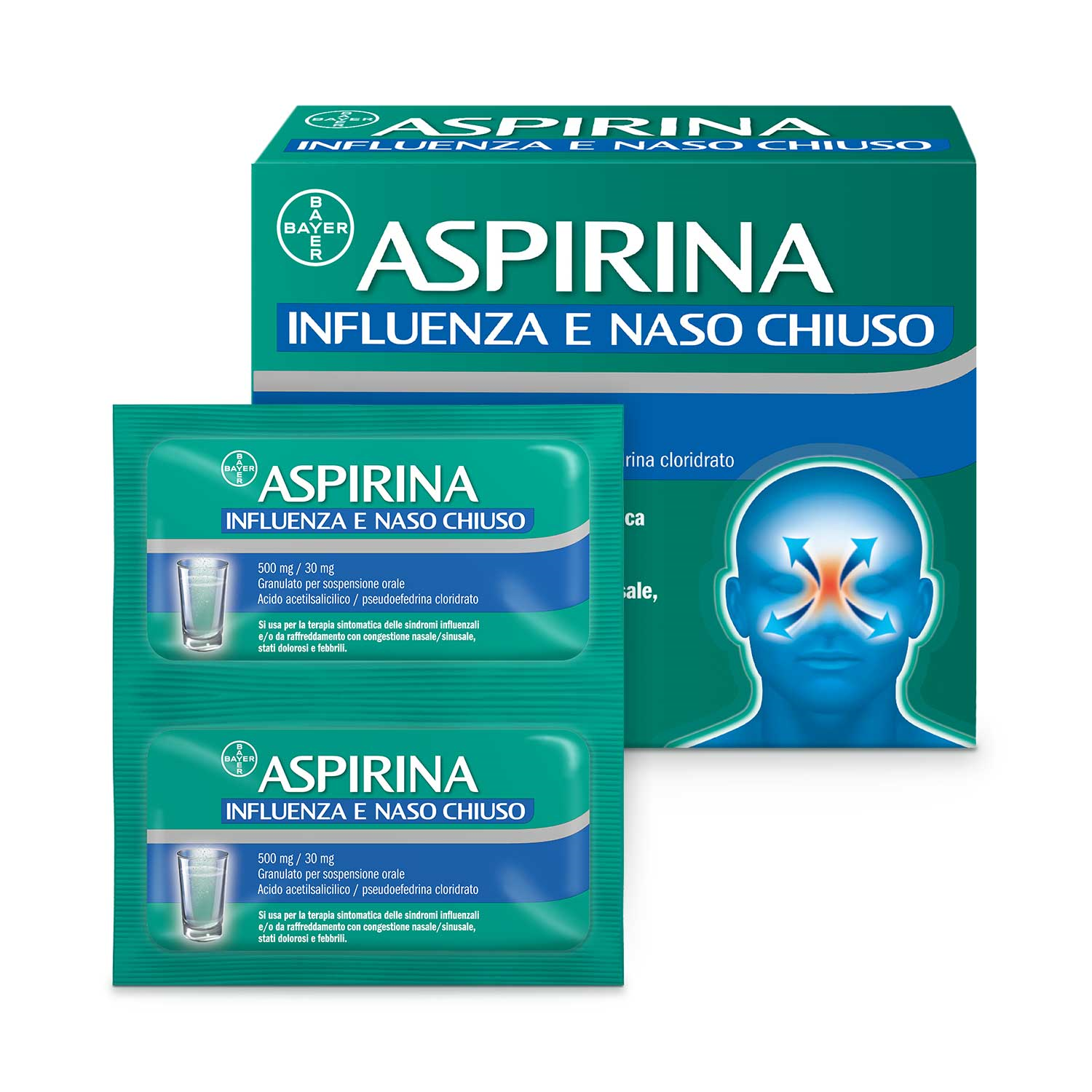 ASPIRINA INFLUENZA E NASO C*20 - maxifarmacia.it