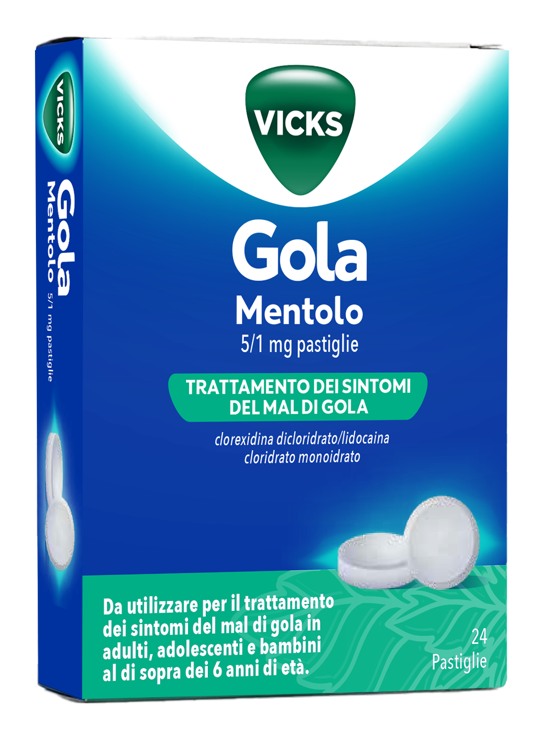 VICKS GOLA*24PAST 5+1MG MENTOL - maxifarmacia.it