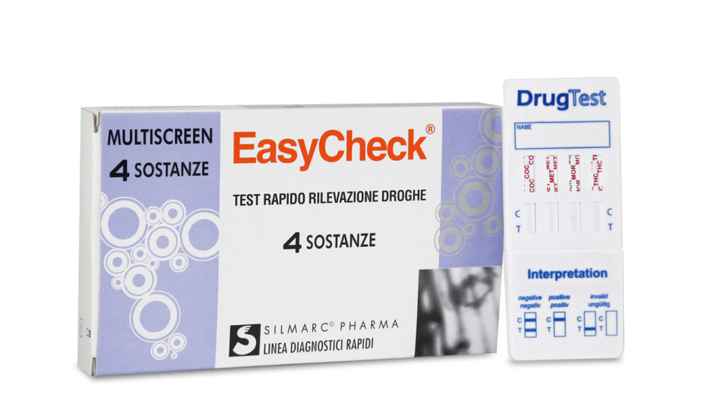 TEST RAPIDO SINGOLO O MULTIPLO PER RIVELAZIONE USO DI DROGHE STRIP EASYCHECK 4 SOSTANZE C - maxifarmacia.it